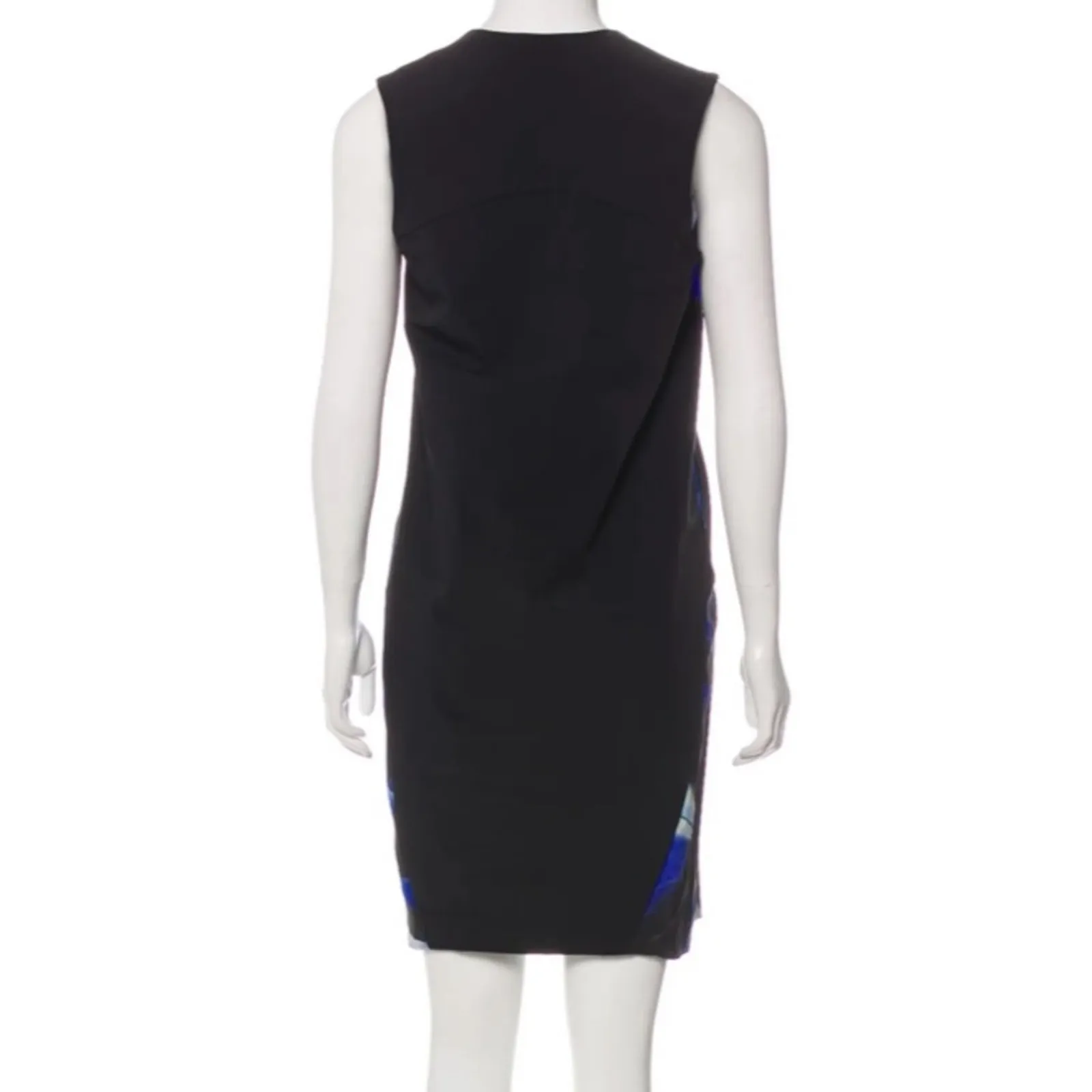 Zero Maria Cornejo abstract print silk dress Blue Size 4 - Image 2