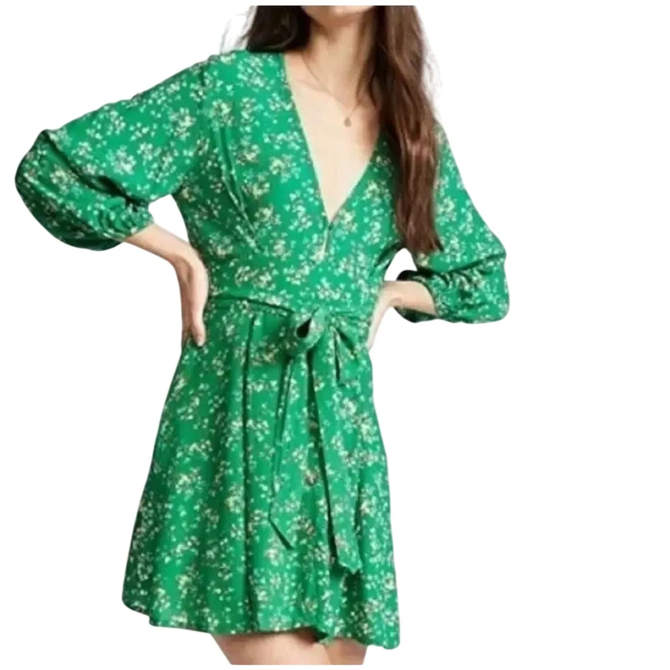 Faithfull the Brand Margot Floral Mini Dress‎ Size 6 - Image 3