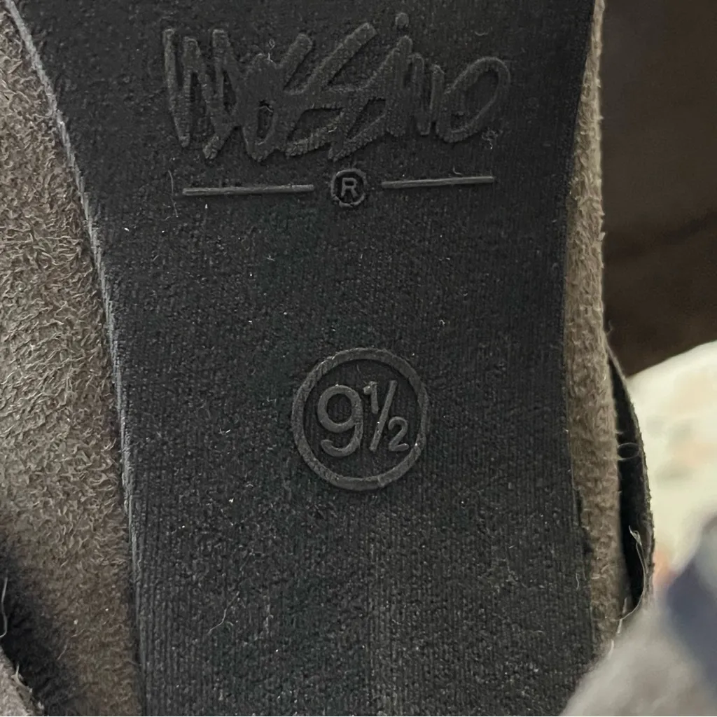 Mossimo Layered Faux Suede Ankle Booties Back Zip 9.5 Green - Image 8