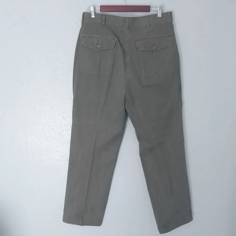 Ruff Hewn 33 Dusty Army Green Cotton Pants - Image 2