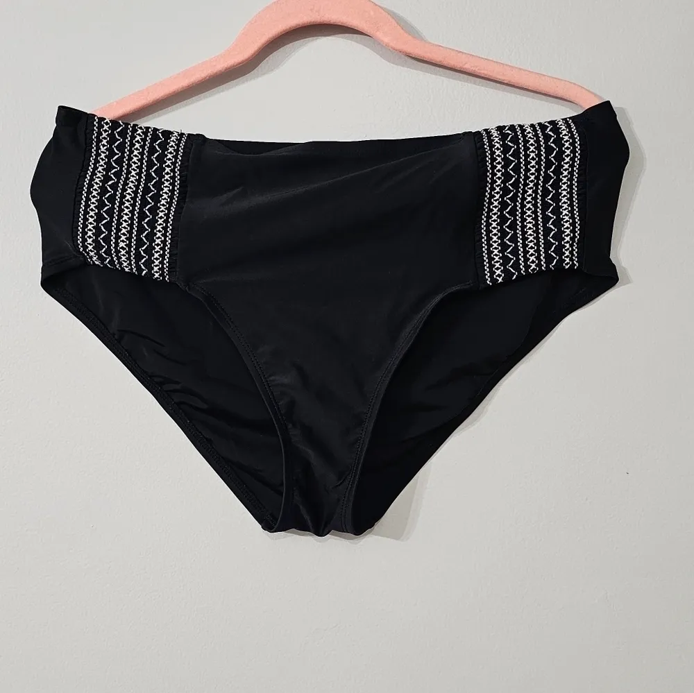 Kona Sol Smocked Side Bikini Bottom [PLUS SZ 14W ] - Image 3