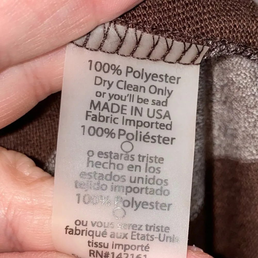 LulaRoe Brown Striped Open Front Cardigan - Image 5