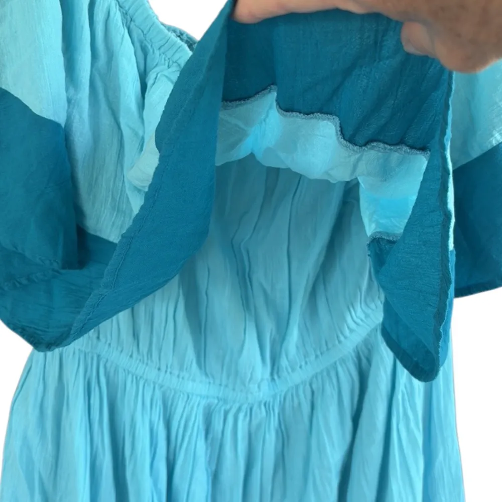 NWT Swimsuits For All Mia Off The Shoulder Maxi Dress Blue Size 18/20 - Image 7