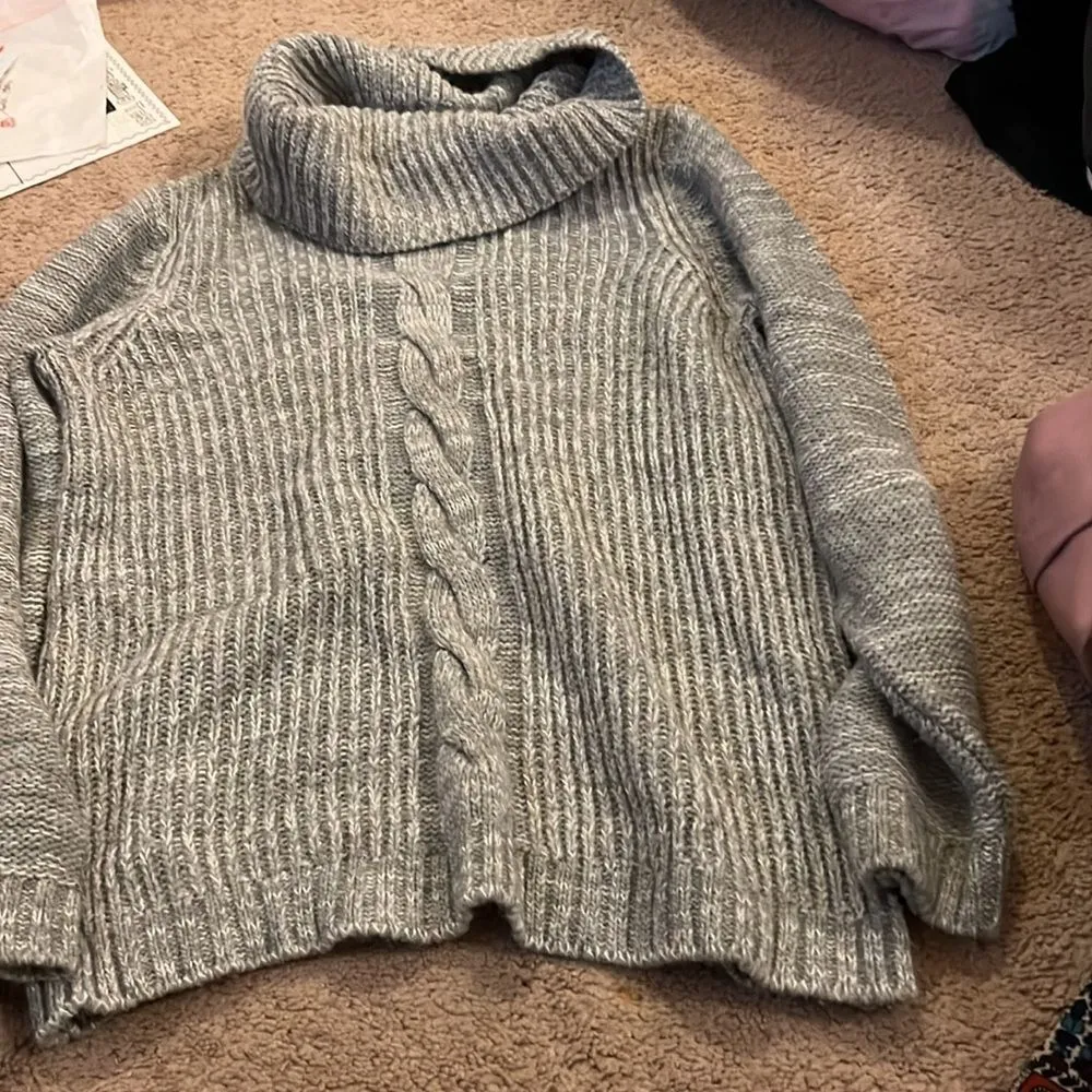 Wills vegan store cowl neck sweater M Gray Size M - Image 4