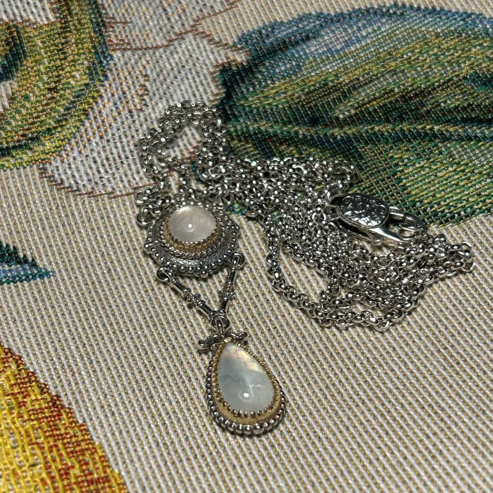 Konstantino Labradorite 18K Yellow Gold & Sterling Silver Drop Pendant Necklace - Image 4