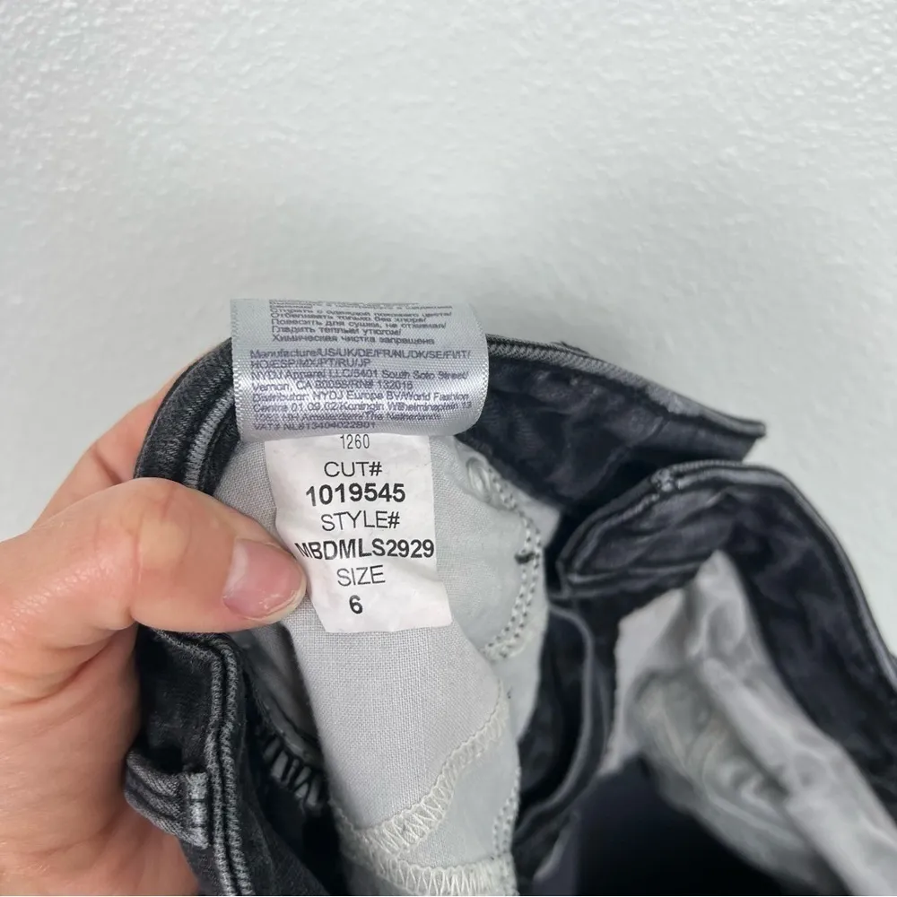 Nydj Skinny Jeans Black‎ Sz 6 - Image 6