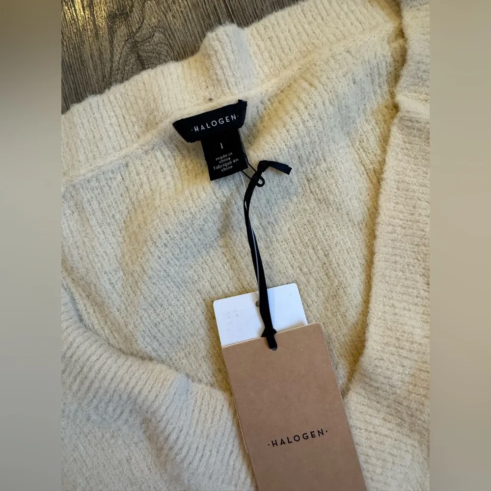 Halogen Nordstrom Cream Sweater Midi Dress - Image 3