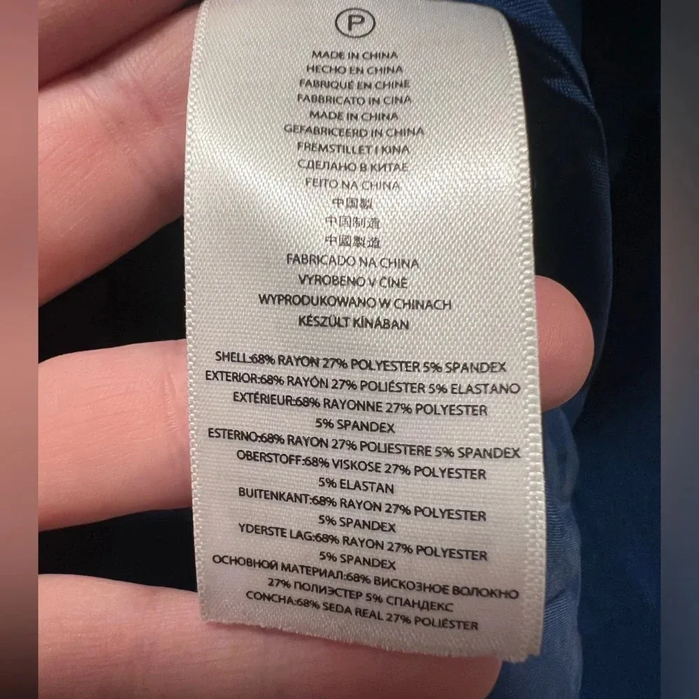 Michael Kors Blue Blazer Button Size 6 Petite - Image 5