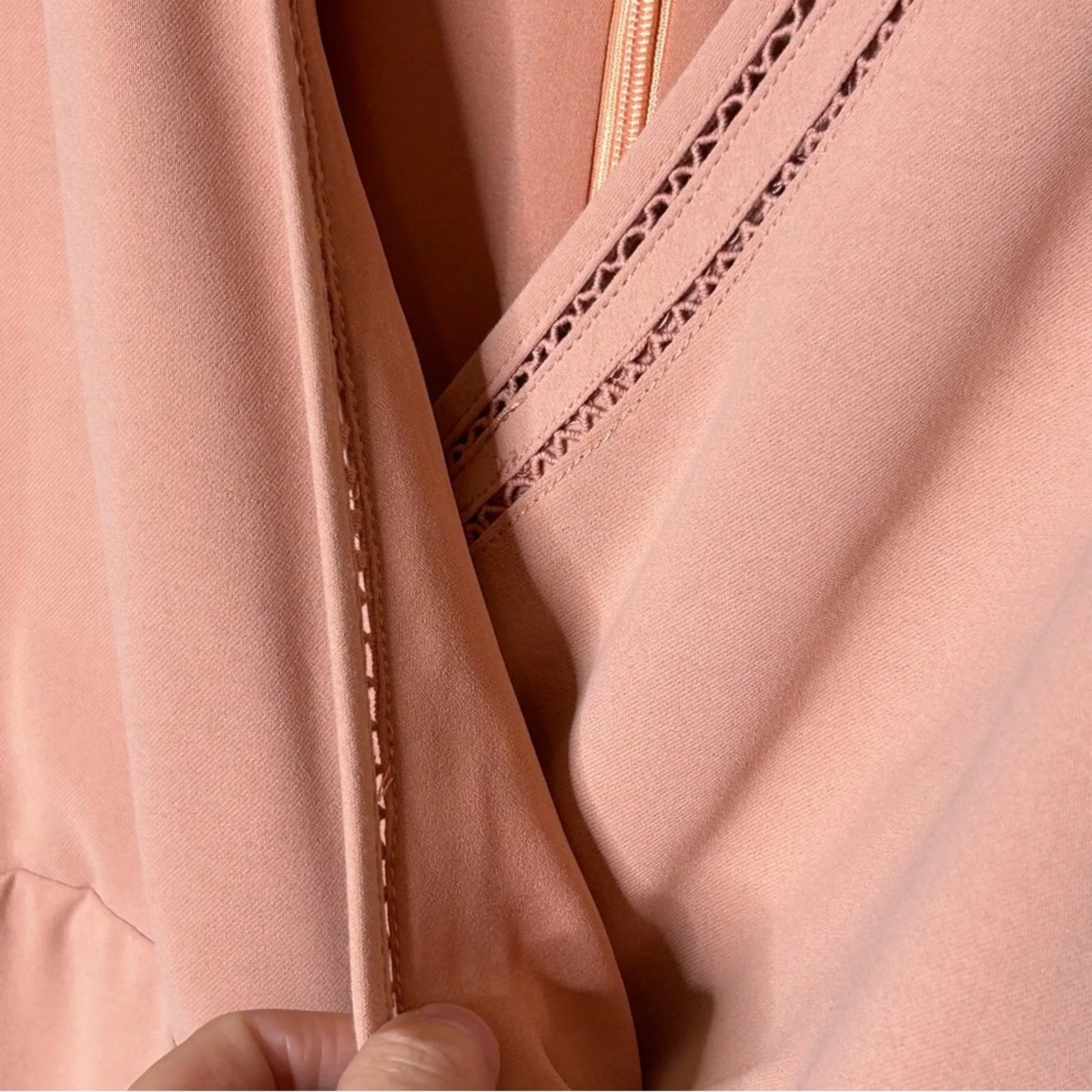 Lulu's One in a Million Chick Mauve Pink Short Sleeve Jumpsuit Womens Size XL - Image 8