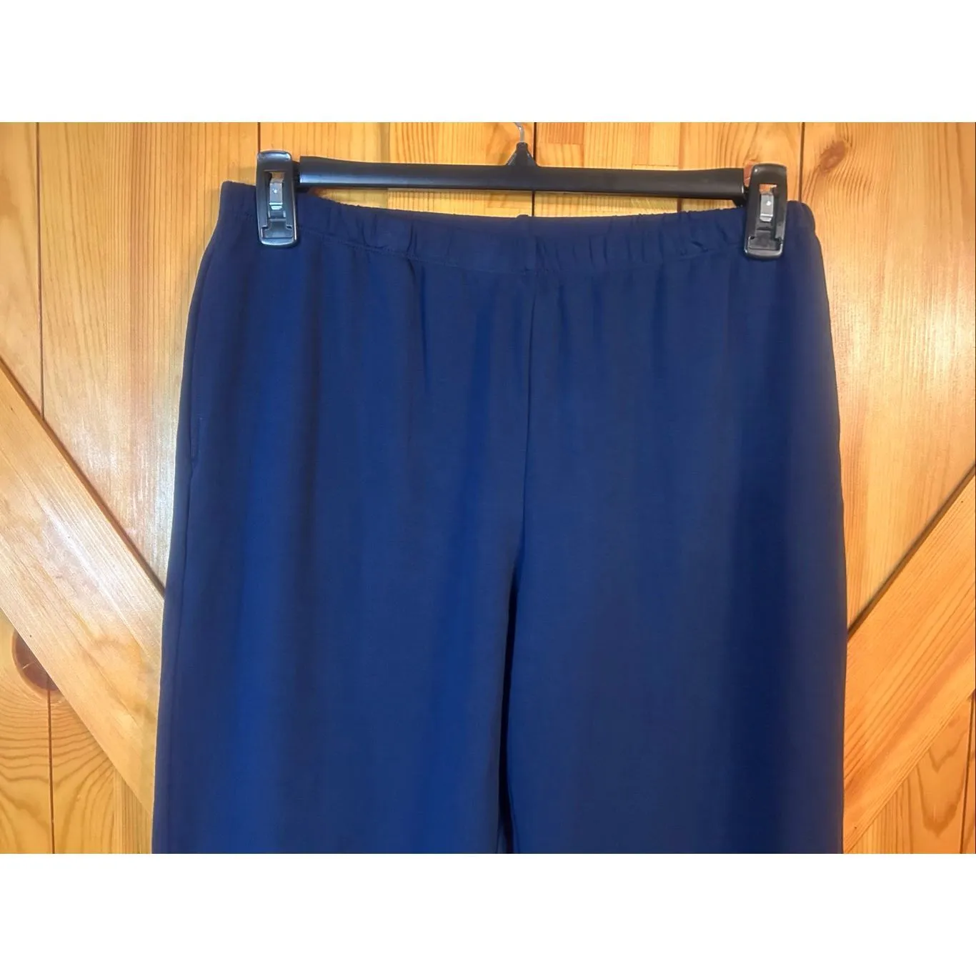 Ruby Rd. Women's French Terry Pant Navy NWT Size Large (5955) - Image 2