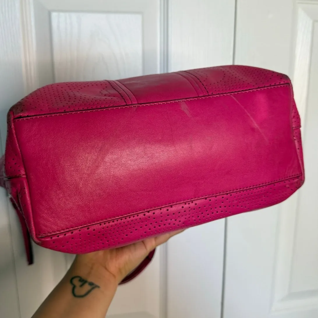 COACH Pink Signature Shoulder Bag Tote - Image 6