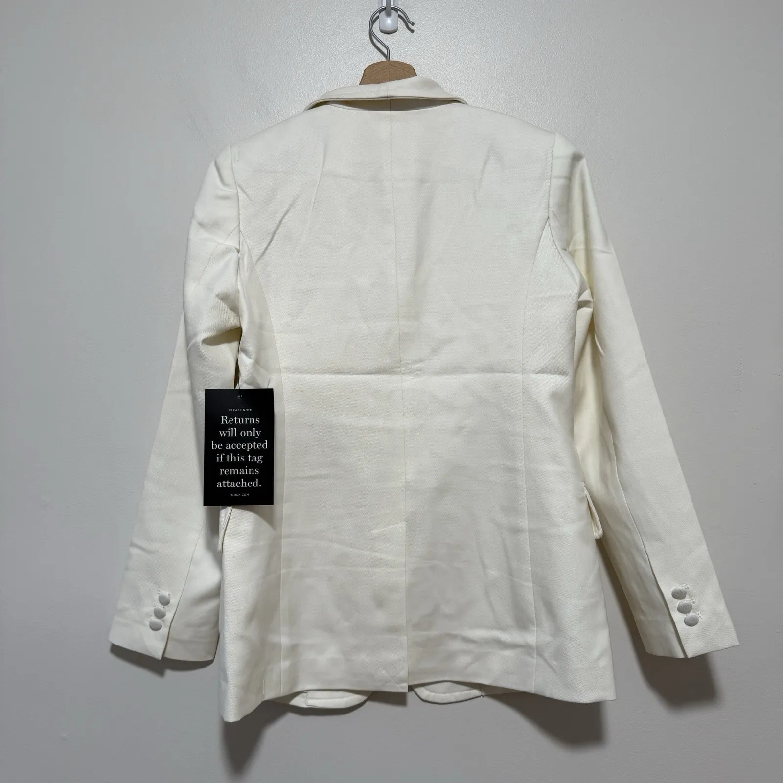 Tuckernuck NWT Cream Wool Warner Two-Blazer Size XS - Image 8