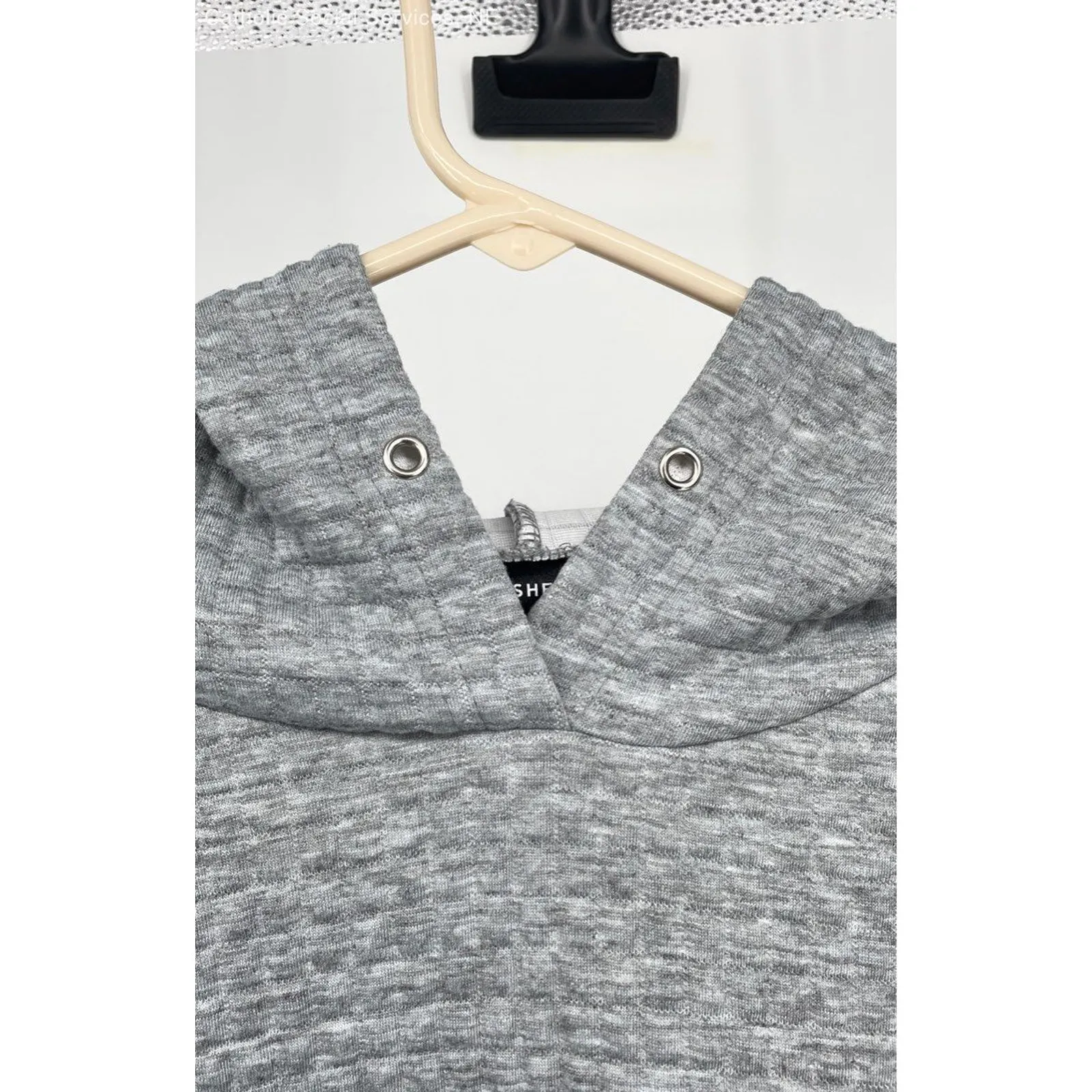 SHEIN Gray‎ EZwear Kangaroo Pocket Hoodie - Size Large - Image 4