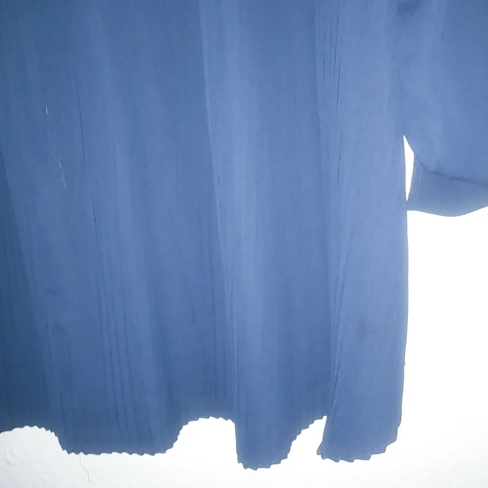 Valerie Stevens 3X Cobalt Blue Pleated Back Tunic Top Plus - Image 5