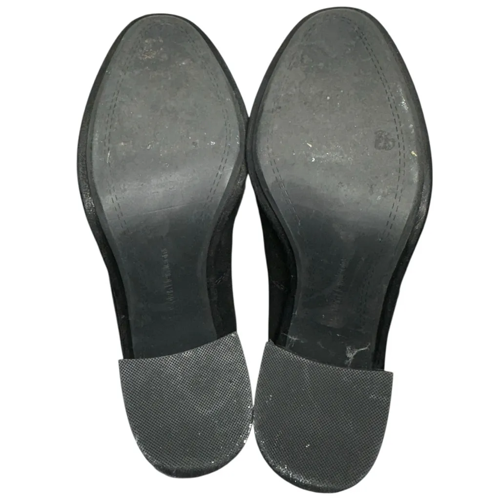 Calvin Klein Jeans Women’s Size 10 Black Suede Cutout Perforated Booties - Image 9