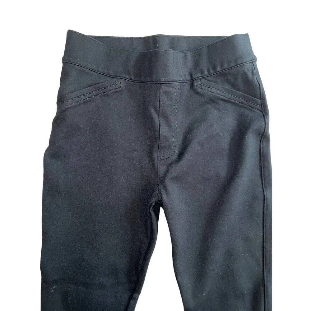 Spanx Black Pull On Ponte Pants Leggings Split Hem Size S - Image 2