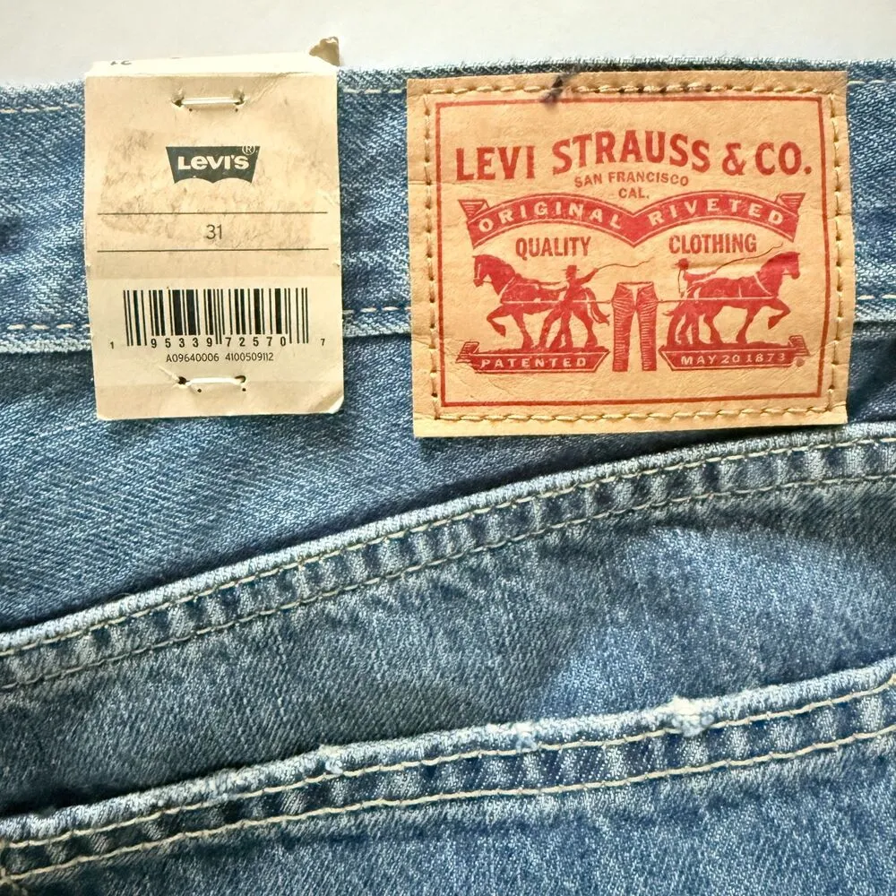 Levis Low Pro 90s Fit Medium Wash Slouchy Straight Leg Relaxed Denim Jeans Sz 31 - Image 5