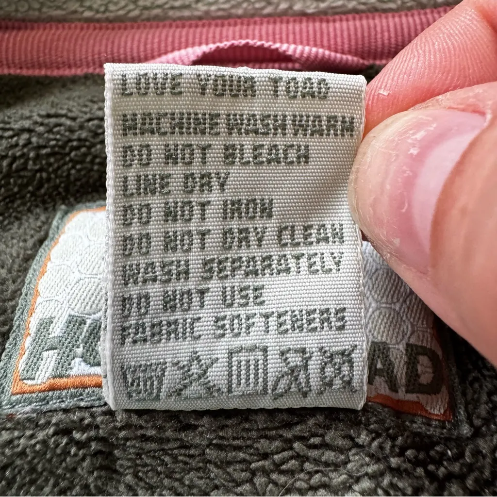 Horny Toad & Co Fleece Sweater Women's Green Outdoors Pullover Zip Arm Pocket - Image 9