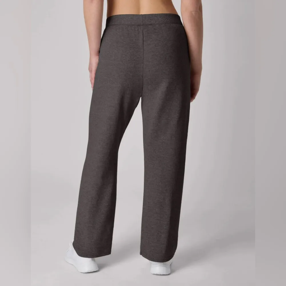 HANES Womens EcoSmart Gray Sweatpants Size Medium Straight Leg New - Image 4