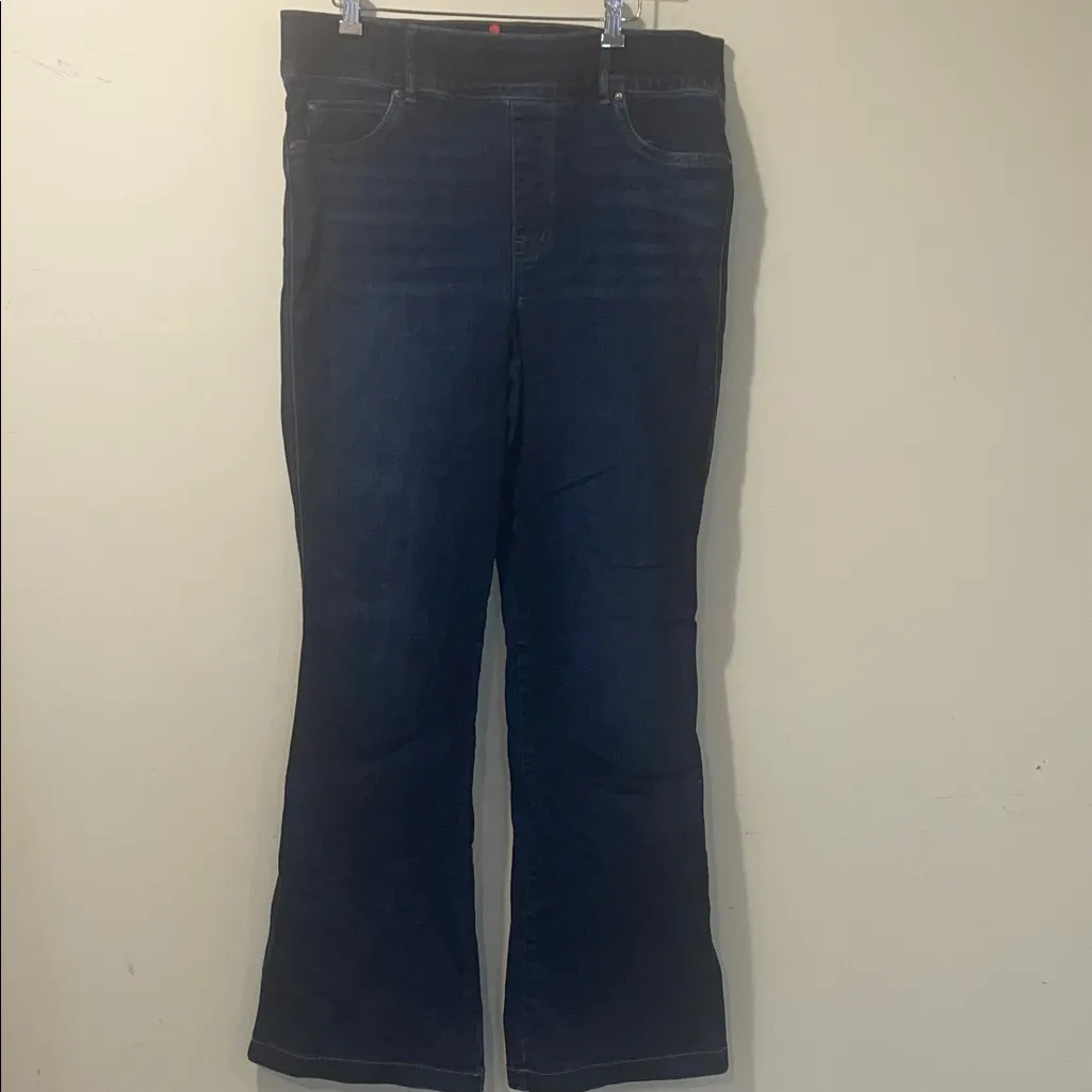 Womens SPANX Flare Jeans Midnight Shade - Image 5