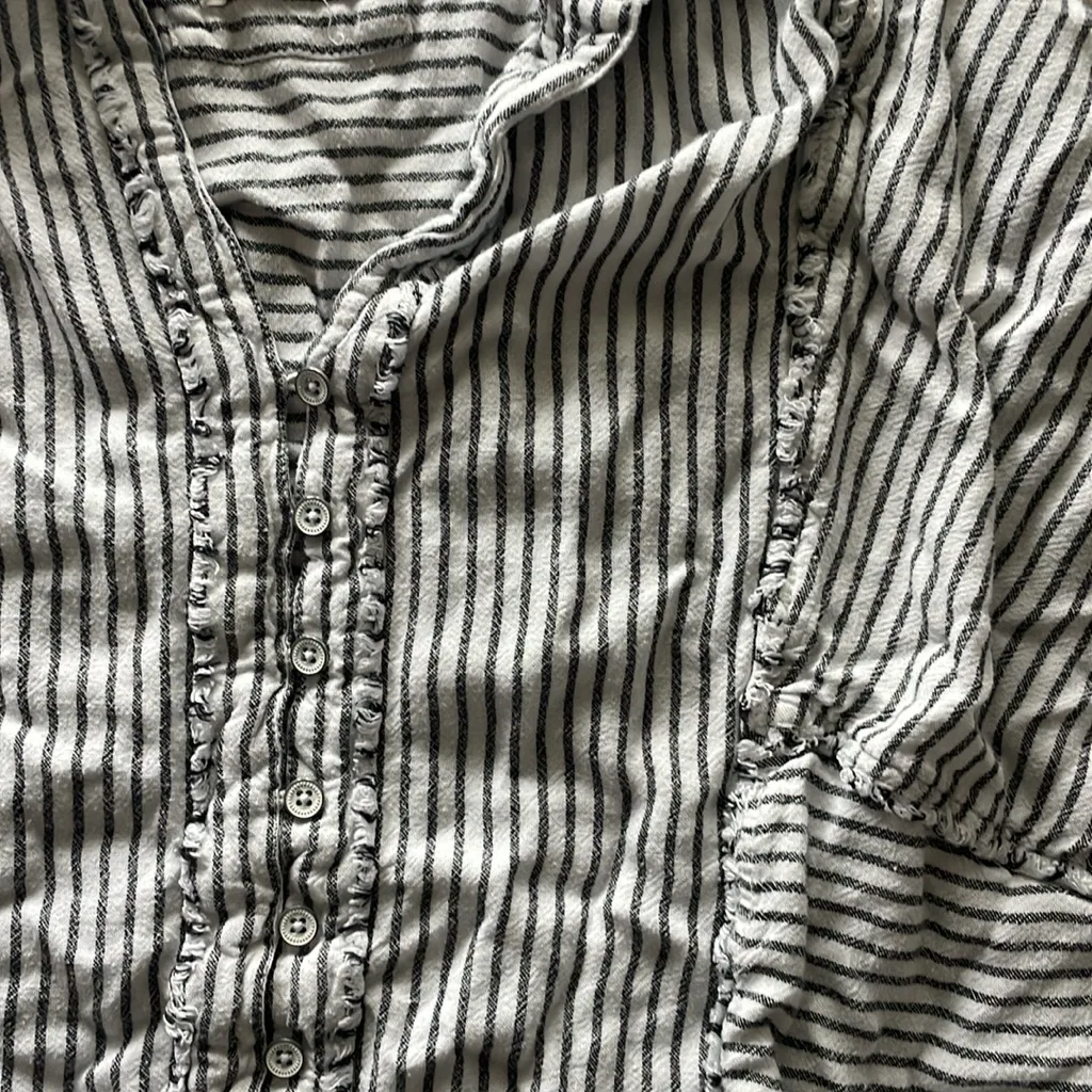 Free People One & Only Stripe Top Small Women's Casual Dolman Sleeves - Image 5