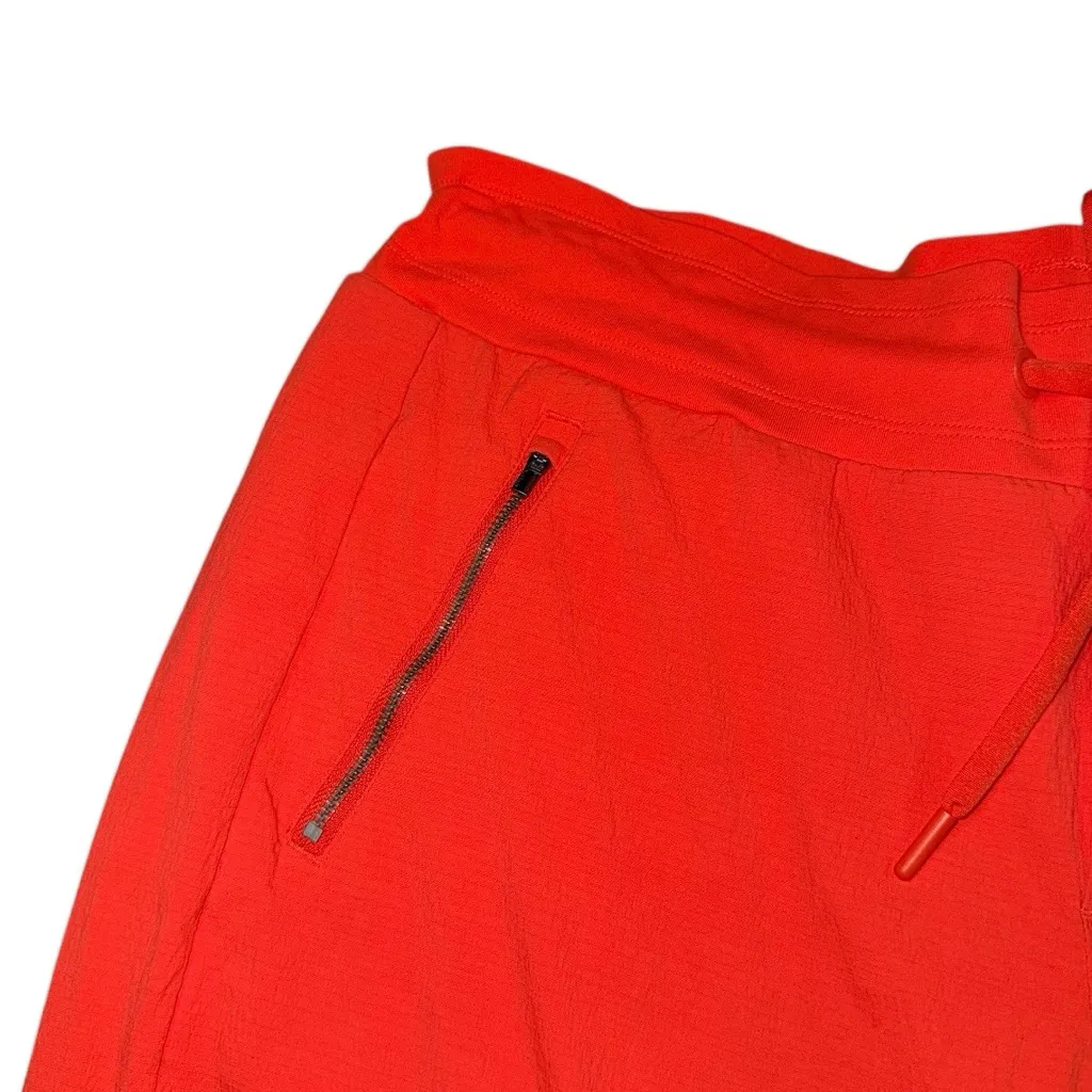 Athleta Trekkie North Jogger Pants Flame Orange Ripstop Hiking 16 Zipper Pockets - Image 6