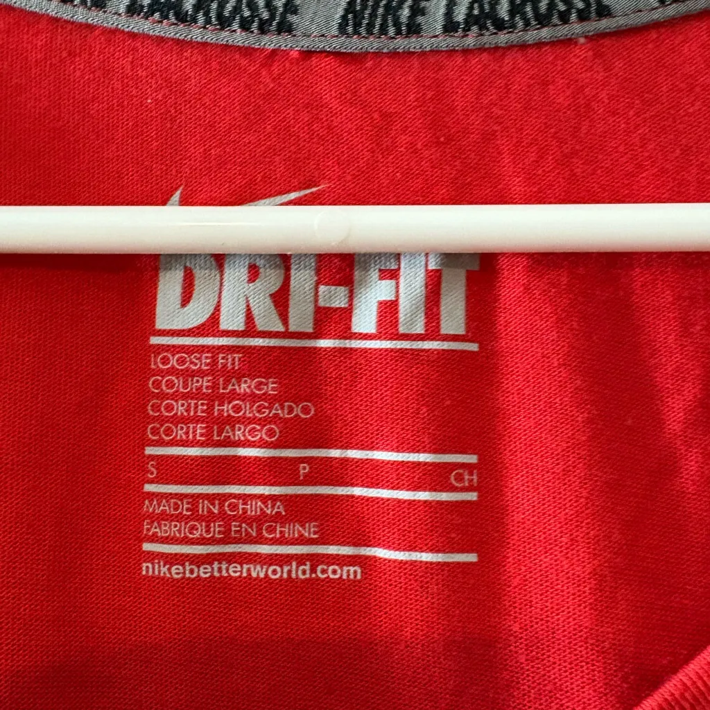 Women's Nike Dri-FIT Lacrosse scoop neck short sleeve shirt small - Image 2