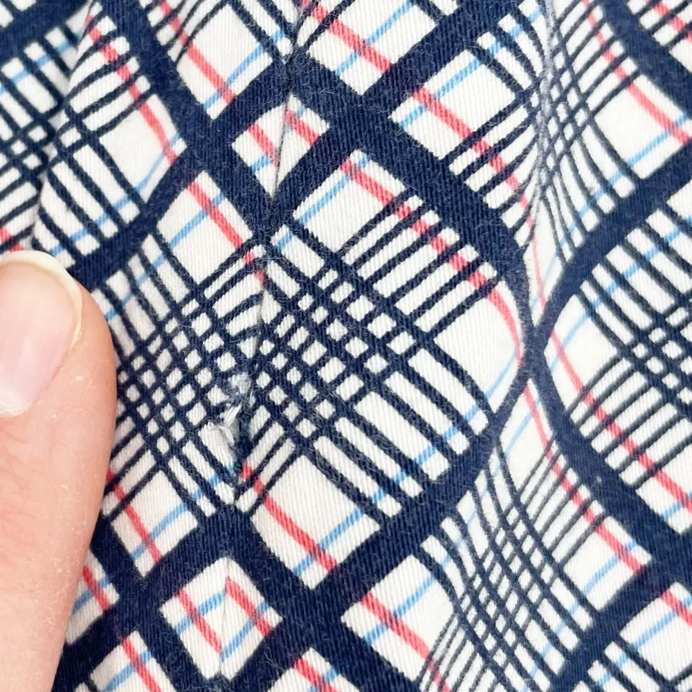 Lady Hagen Golf Skort Athletic Skirt with Shorts Red White Blue Plaid Size 6 - Image 9