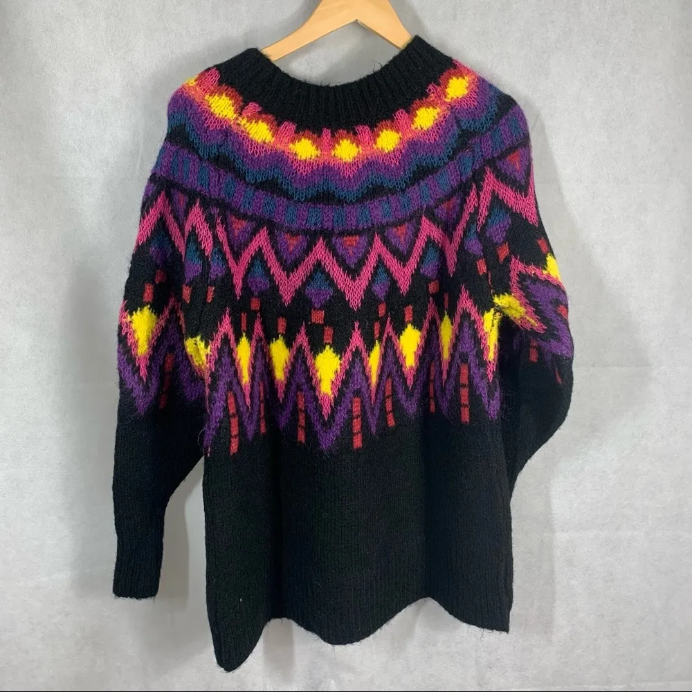 Zara Knit Wool blend oversized long sleeve sweater - Image 2