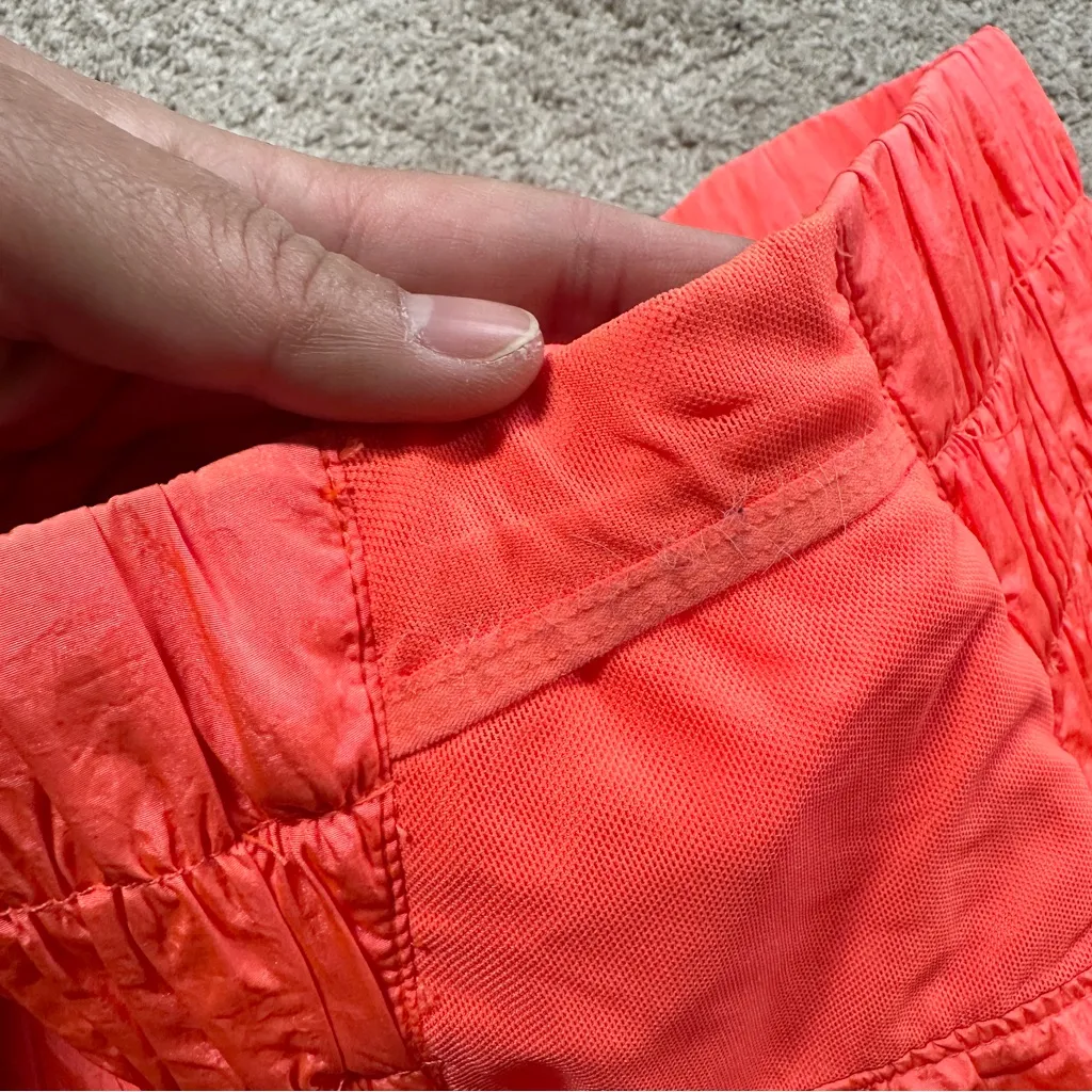 Free People Movement The Way Home Shorts Pull On High Rise Activewear Orange S - Image 16