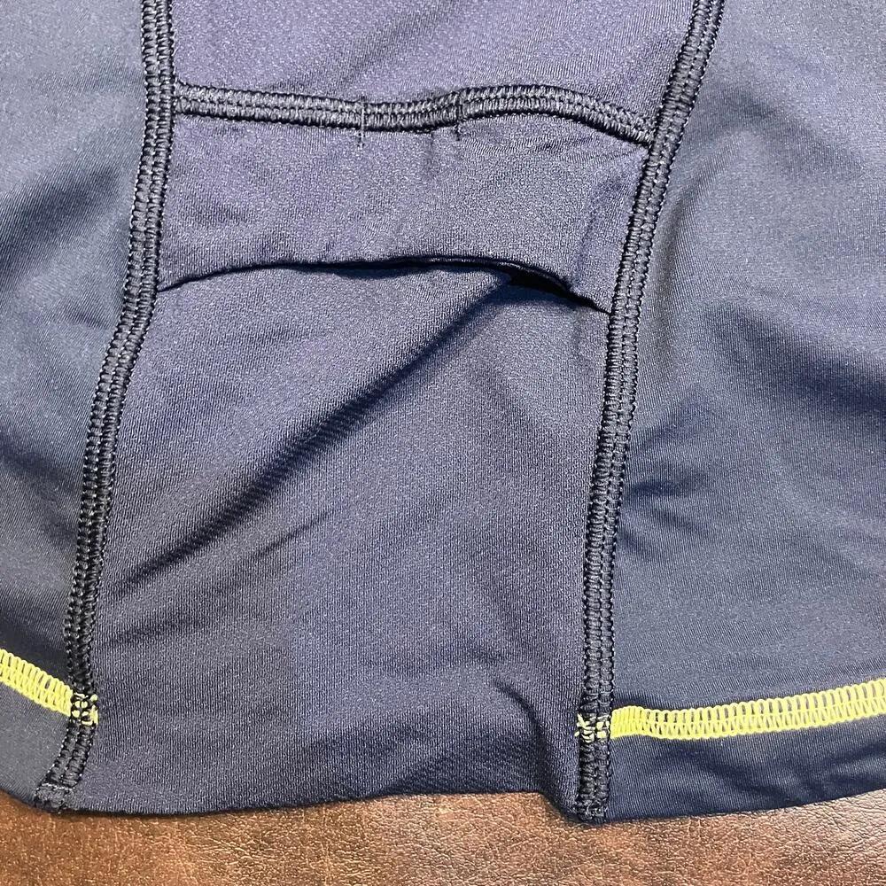 Lululemon Cardio Kick Tank Top Women 8 Built In Bra Yellow Inkwell W1B95S Active - Image 13