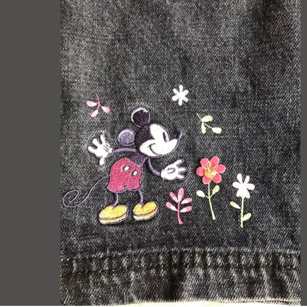 Disney Store Mickey Mouse Denim Jean Skirt VTG Y2K - Image 4