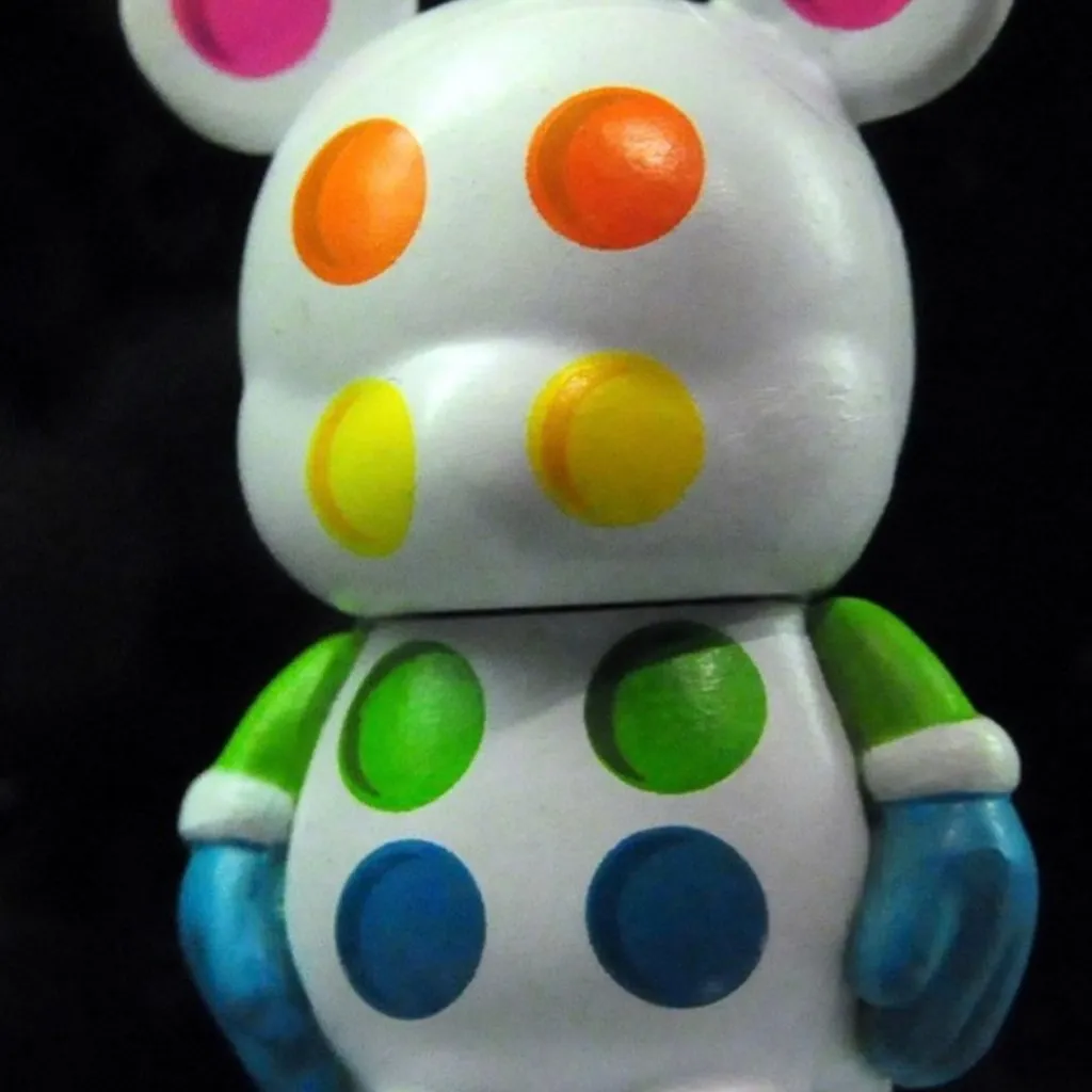 NWOT Rare Disney Vinylmation Series 8 Keychain Goofy's Candy Co Polka Dot - Image 7