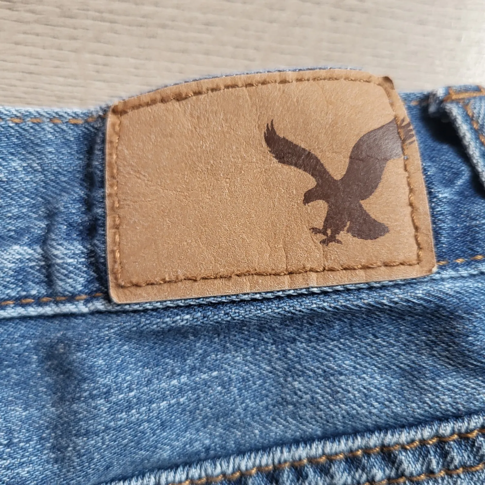 American Eagle Outfitters Vintage Hi Rise Festival Denim Shorts Distressed sz 4 - Image 5