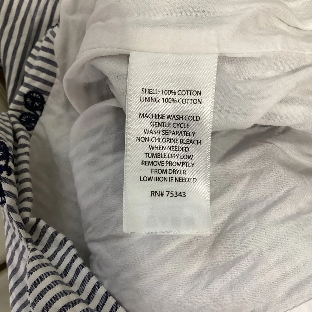 Cynthia Rowley Seersucker Bicycle Dress Size 6 - Image 9