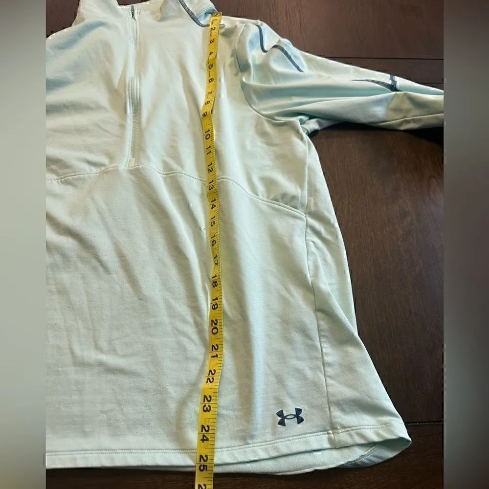 Under Armour Light Blue Quarter-Zip Pullover Womens Fitted - Image 7
