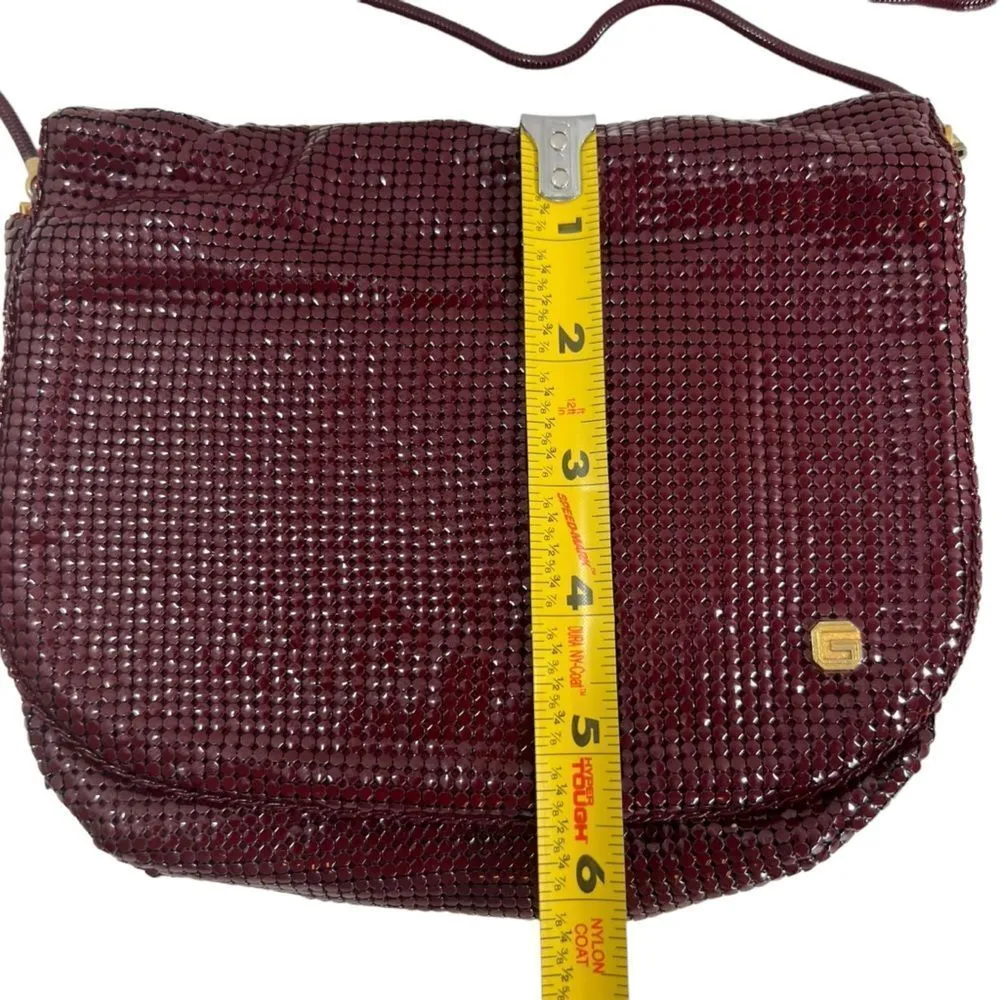 Vintage Glomesh Australia Shoulder Bag Red - Image 9