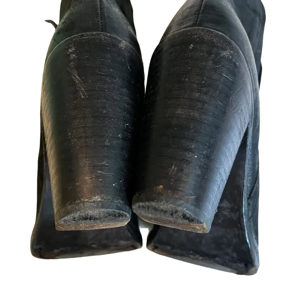 The Last Conspiracy AASE Waxed Distressed Black Leather Chelsea Ankle Boot Size 7 - Image 12