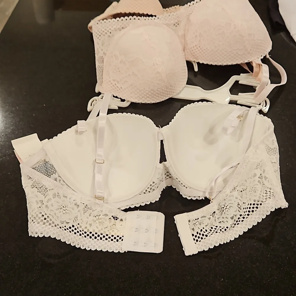 💕JESSICA SIMPSON💕 Padded Push Up Balconette Bras 3 Pk Pink White Nude 36C NWT - Image 9