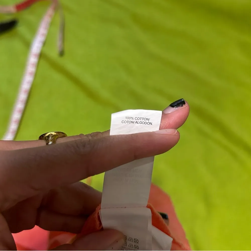 Coral Sleeveless Top/ tank top Orange Size XL - Image 6