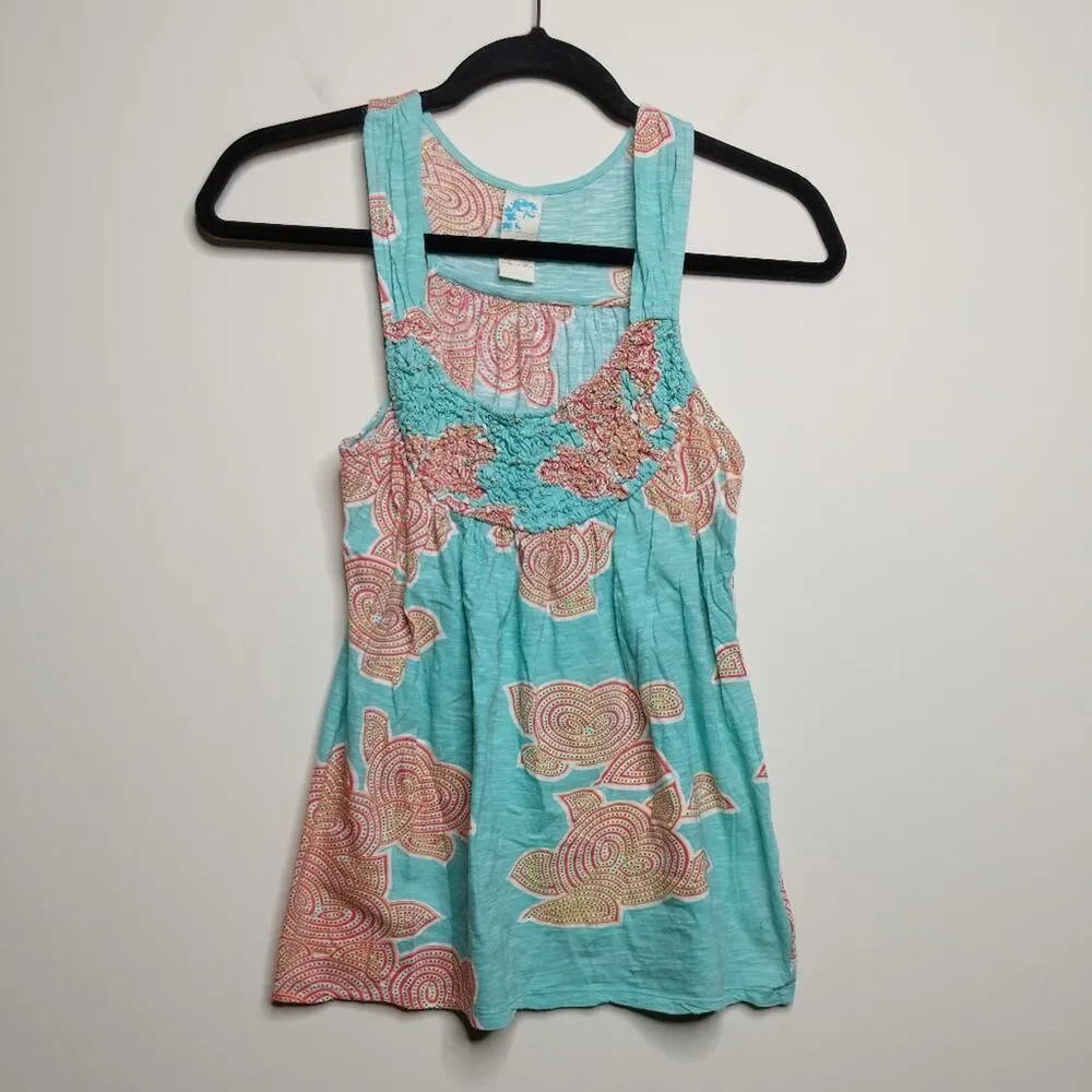 Anthropologie C. Keer Smocked Tank - Size S - EUC - Image 8