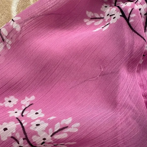 All in‎ Favor Brittany Wrap Dress Long Sleeve Mini Dress Floral XS - Image 12