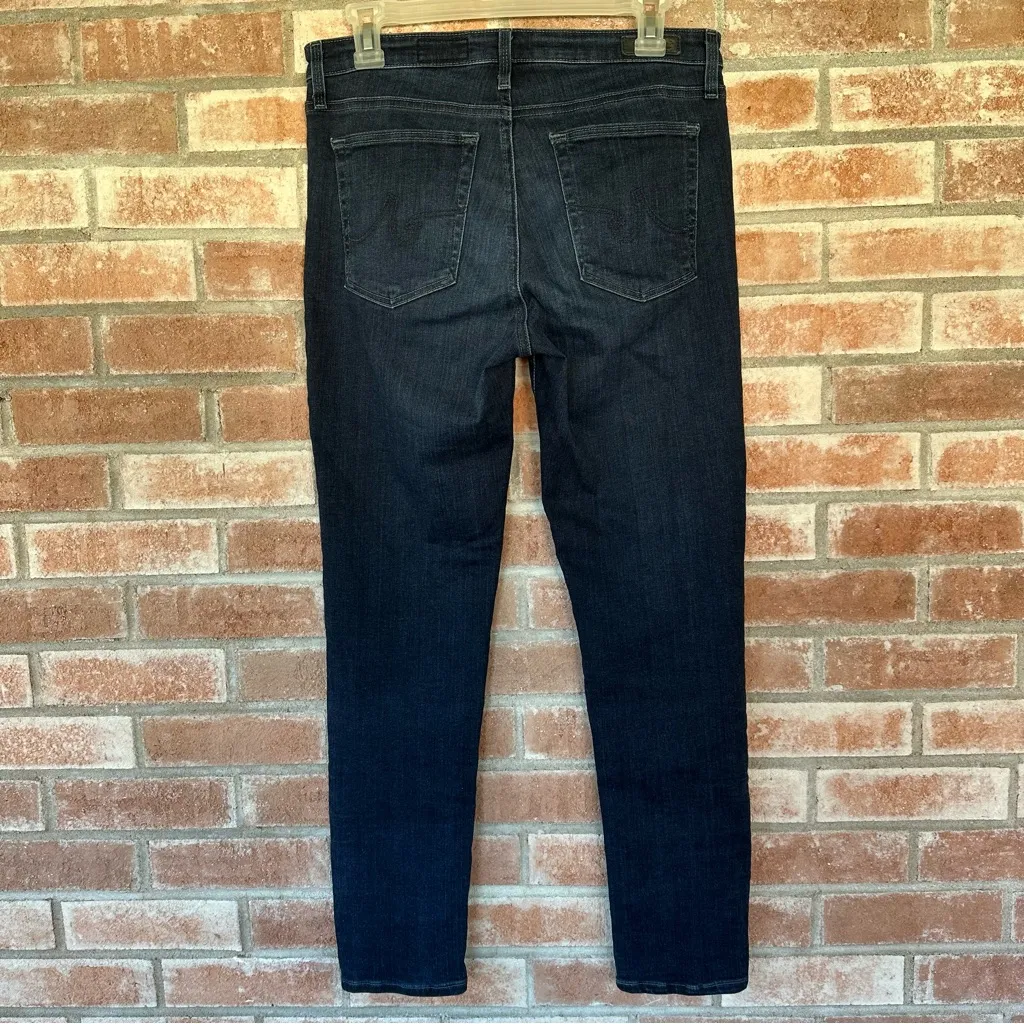 AG Adriano Goldschmied Prima Ankle Cigarette Leg Jeans Size 30 Dark Wash - Image 4