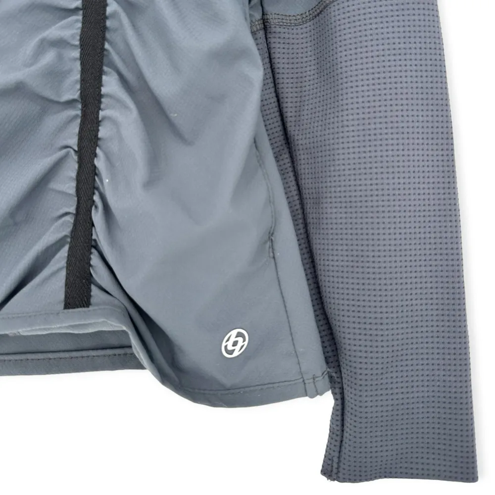 LIJA | Women's Small | Steel Blue Long Sleeve Ruched Athletic Golf Tennis Jacket Gray - Image 5