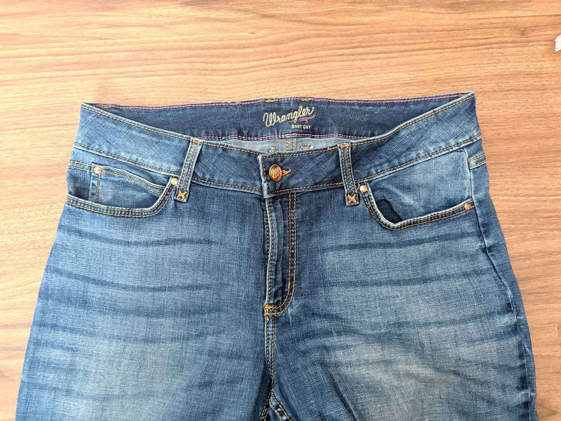 Wrangler bootcut jeans Blue Size 15x34 - Image 4