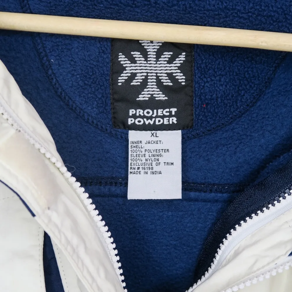 Project Powder Yellow and White Ski Jacket Size XL - Image 3