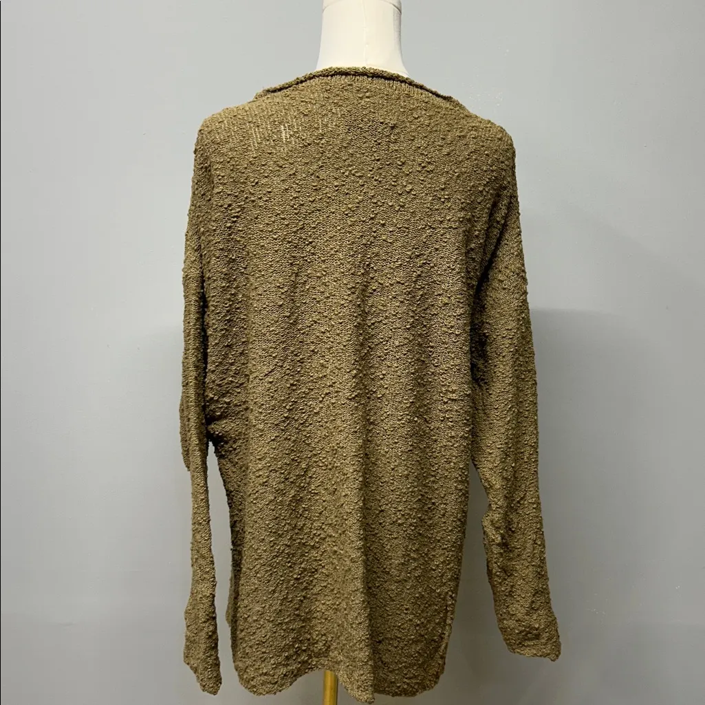 Flax by Jeanne Englehart Sweater S/M Lagenlook Oversized Knobby Indie Granola - Image 3