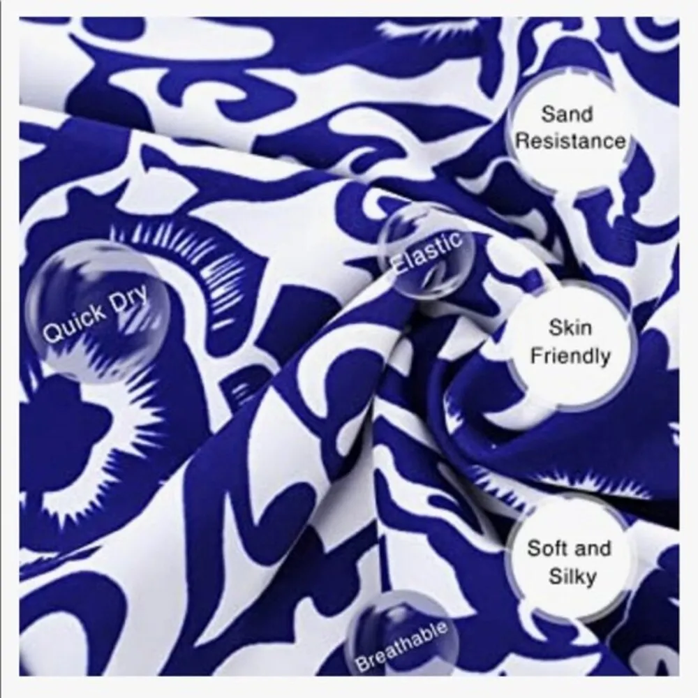 Wantdo One Piece Floral Bathing Suit Top Sz 16 padded bra NWT White - Image 3