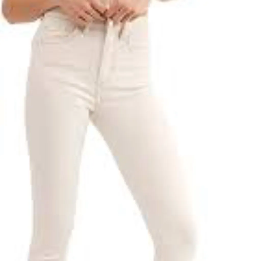 Free People Skinny raw edge High Rise Jeans in Tea sz 24 - Image 4