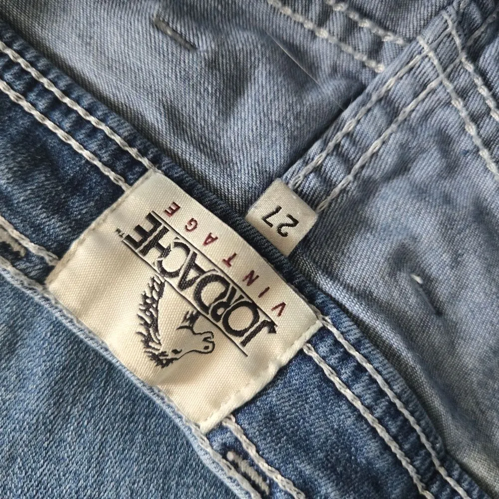 Vintage Jordache Jeans Straight Leg High Rise Denim Y2K 27 Horse Western - Image 9